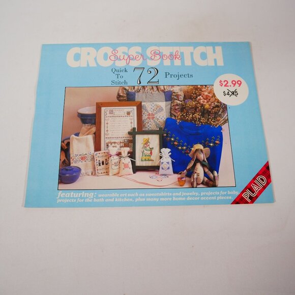 Crafting Cross-Stitch Needlework Sewing Booklet Lot Of 7 Vintage 1950s-1990s - Picture 10 of 13